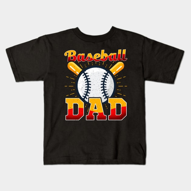 Baseball Dad Awesome Coach & Parent Kids T-Shirt by theperfectpresents